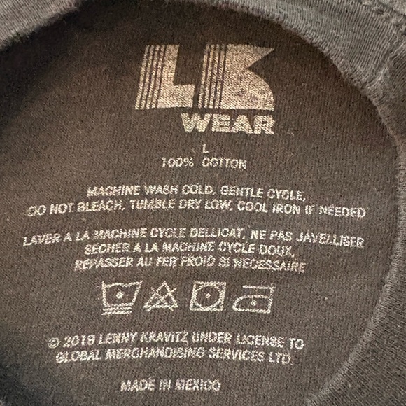 Lenny Kravitz 2019 Raise Vibration Tour Concert Graphic T-Shirt - Picture 3 of 5